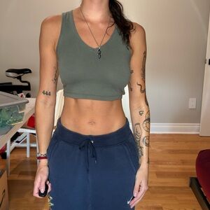 Open back crop top